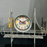 Antique Art Metal Desk Clock