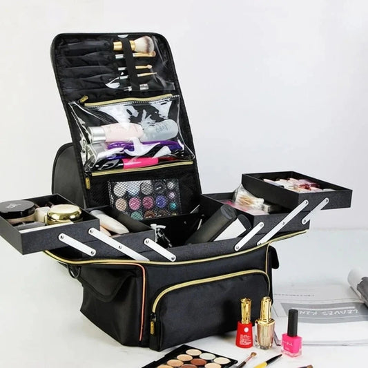Multi-Layer Travel Storage Cosmetic Box