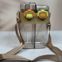 Double Drinking Water Bottle-Brown