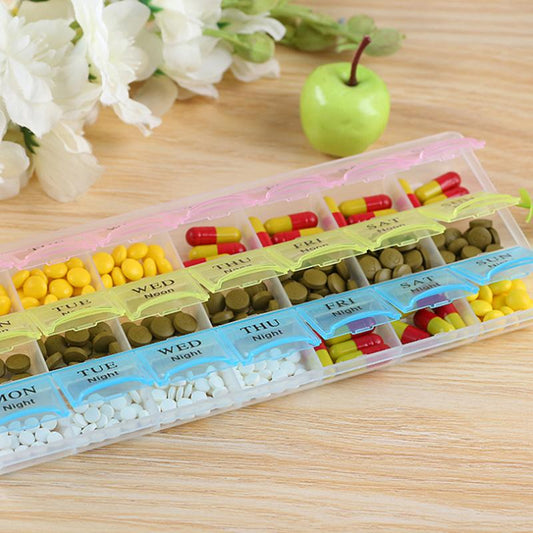 21 - Grid Pill Medicine Box Organizer