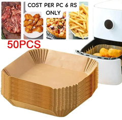 Air Fryer Disposable Paper Liner Square (50pcs)