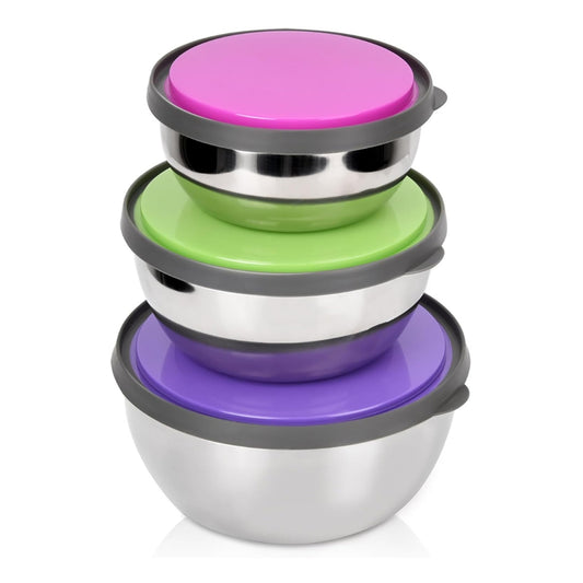 3 Pcs Stainless Steel Bowl Set