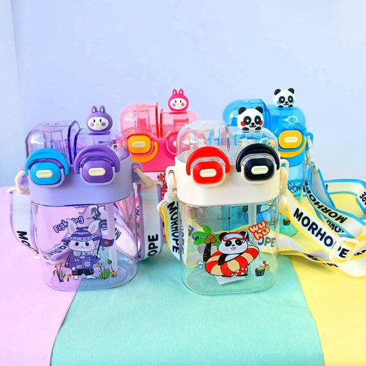 Adorable Dual Compartment Water Bottle-Purple