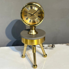 Metal Tripod Table Clock-Large