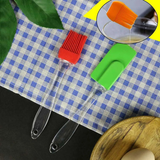 Pack Of 2 Spatula and Oil Brush -S