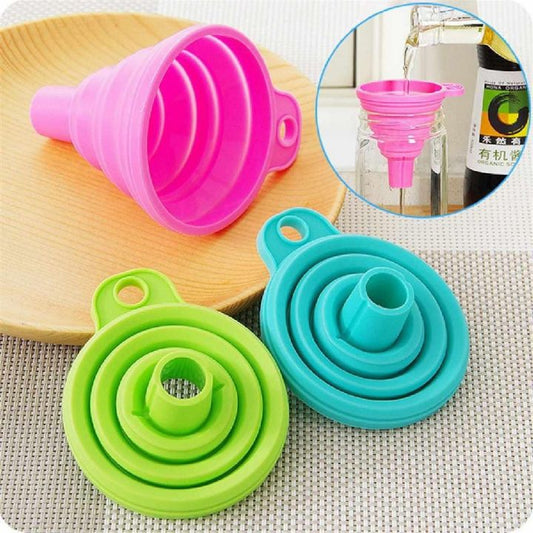 Silicone Collapsible Foldable Funnel