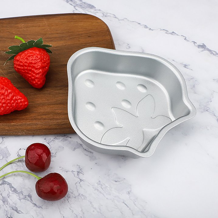 Jelly Mold Mini 6 Pcs Strawberry Shapes
