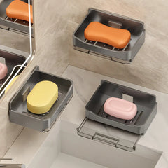Double-Layer Wall-mounted Soap Holder (1 Pc)