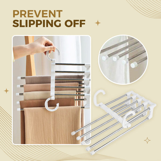 5 in 1 Stainless Steel Foldable Hanger