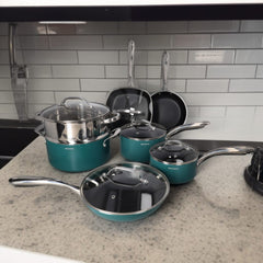 Danny Home Cookware Set 12pcs-Green