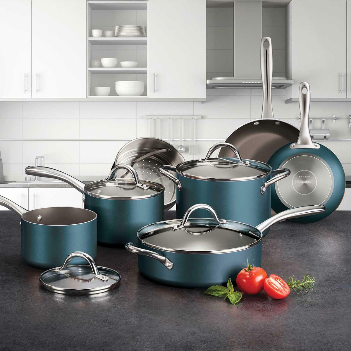 Danny Home Cookware Set 12pcs-Green