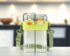 Double Drinking Water Bottle-Green