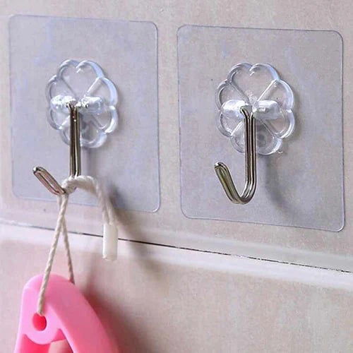 Self Adhesive Hooks (10 Pcs)