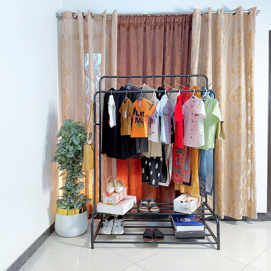 Dual Pole Metal Clothes Stand