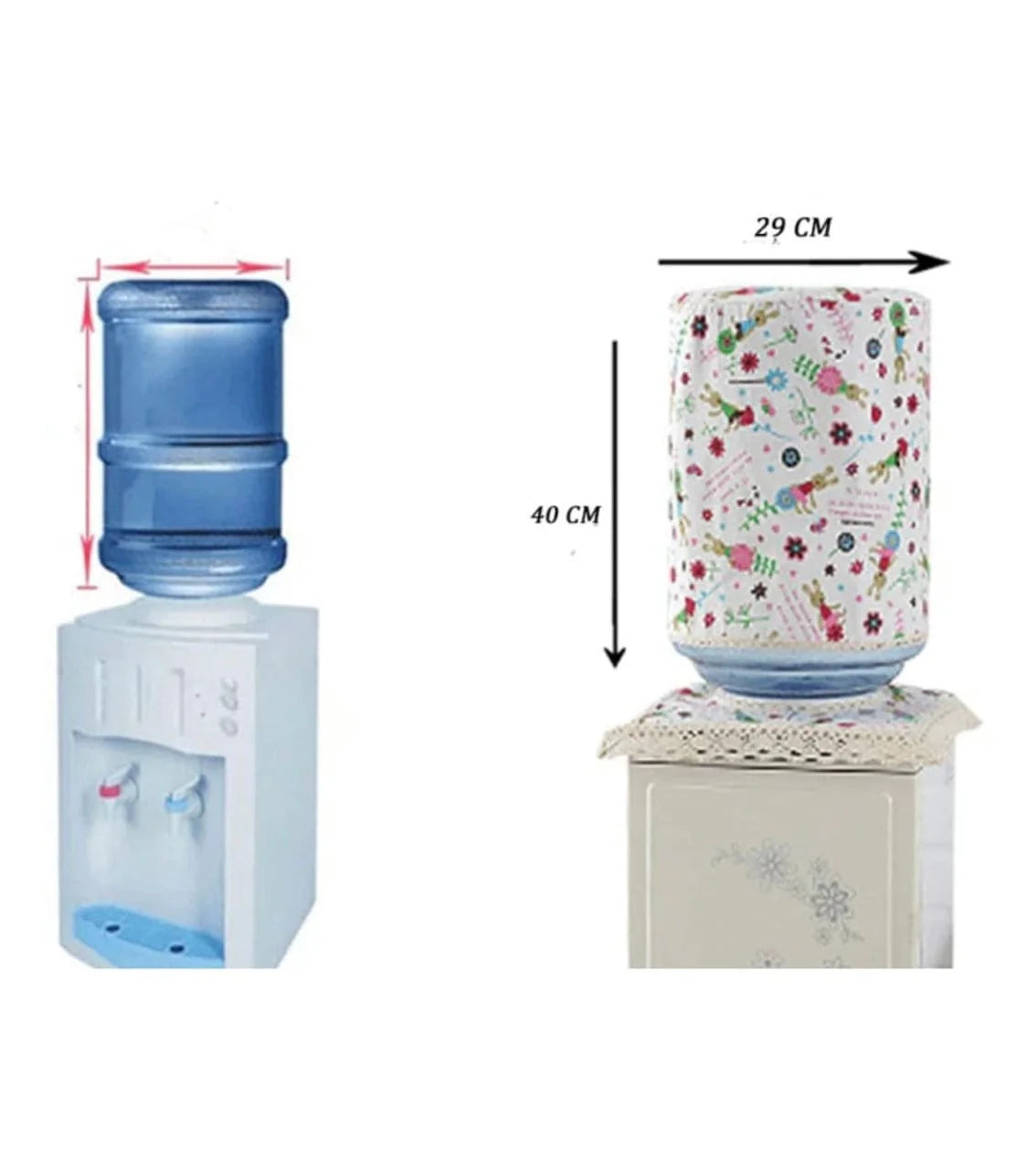Dust Poof Cloth Water Dispenser Cover (29x40cm)