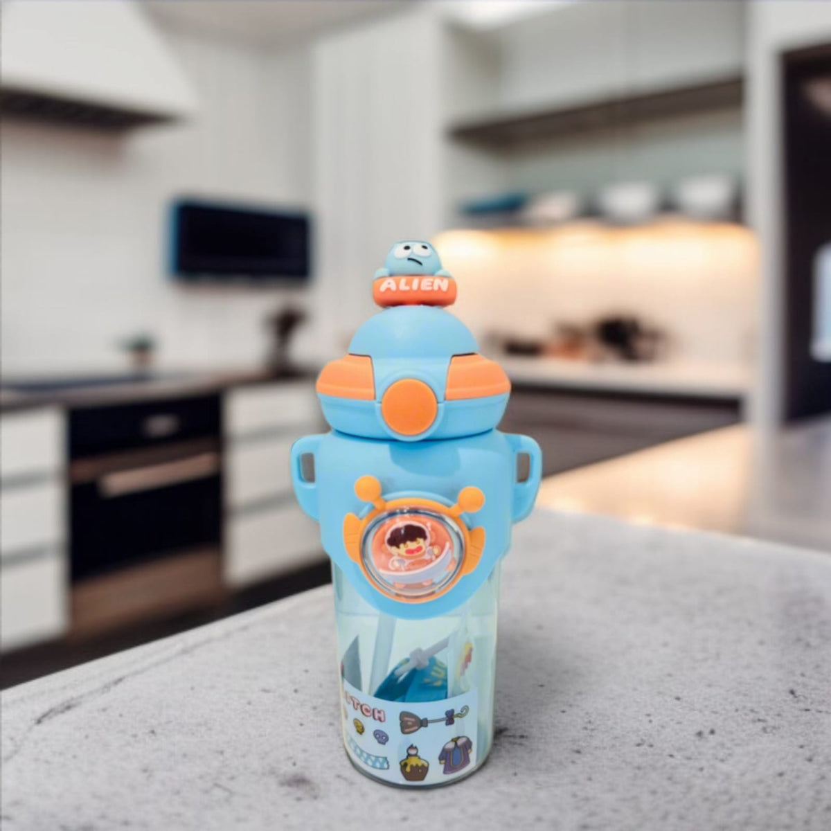 Kids Sipper Water Bottle-Blue