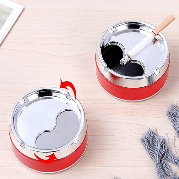 Stainless Steel AshTray with Plastic Cover-L