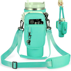 Water Bottle Carrier Bag with Phone Pocket