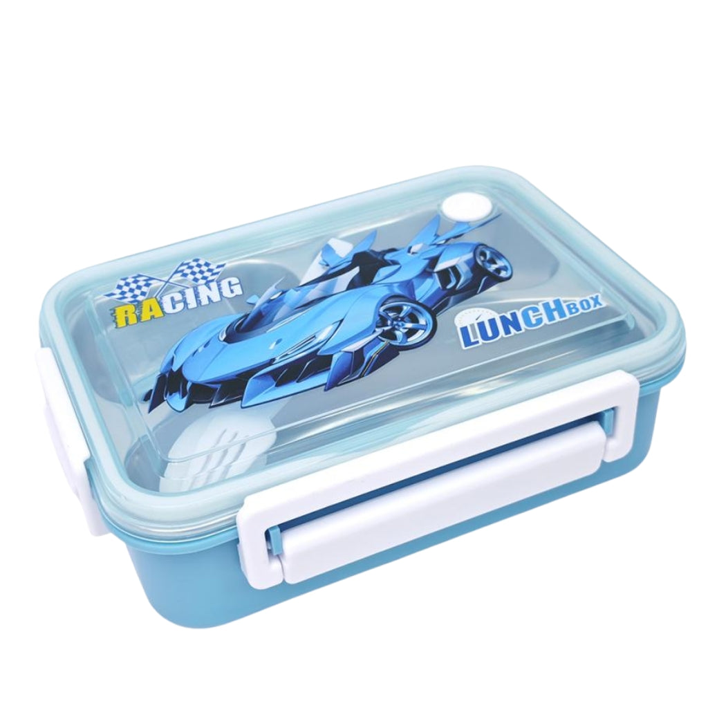 Cartoon Design Lunch Box-Blue