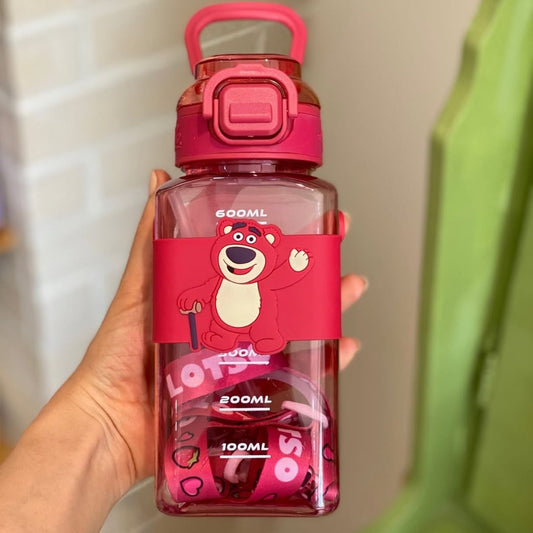 Cartoon Design Water Bottle-Red