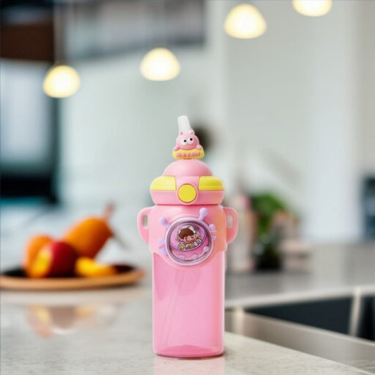 Kids Sipper Water Bottle-Pink