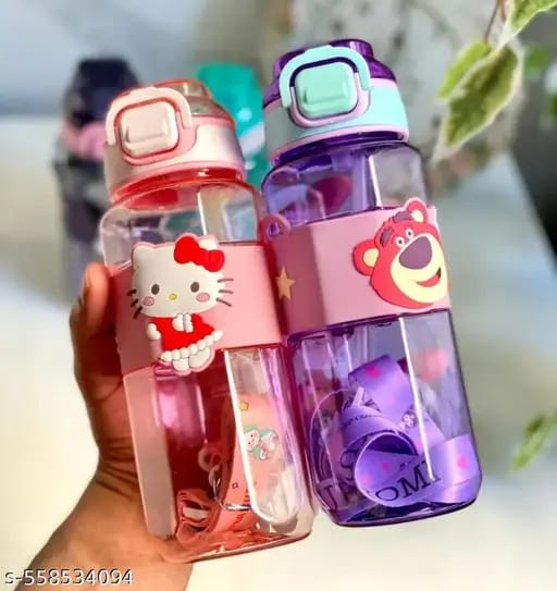 Kitty Water Bottle-Pink
