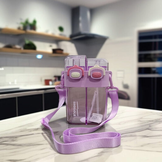 Double Drinking Water Bottle-Purple