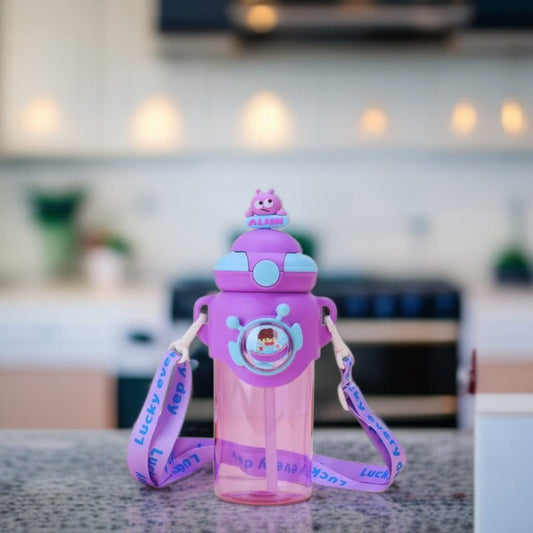 Kids Sipper Water Bottle-Purple