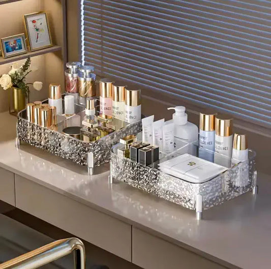 Glacier Design Desktop Makeup Organizer(Black)