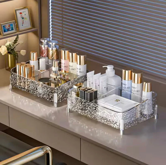 Glacier Design Desktop Makeup Organizer(Black)