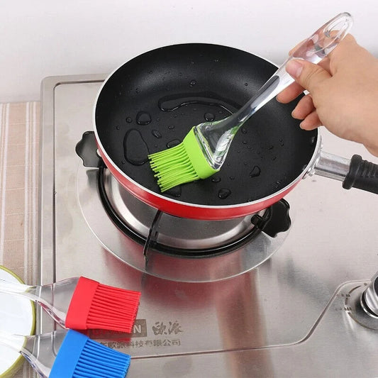 Crystal Handle Silicone Oil Brush