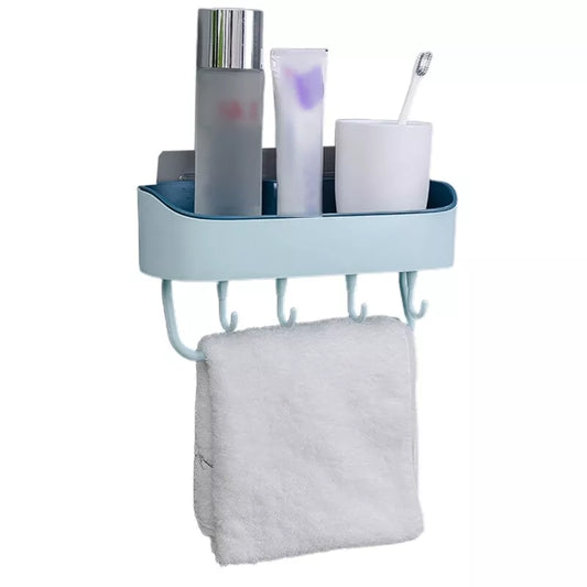 Wall Mounted Multi Storage Rack (Light Blue)