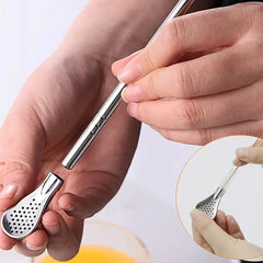 Steel Filter Spoon Straw -1Pc