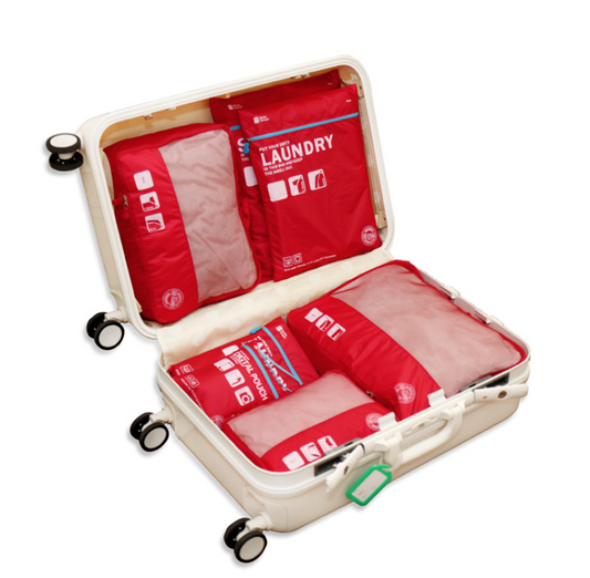 6 Pcs Travel Storage Bag -Red
