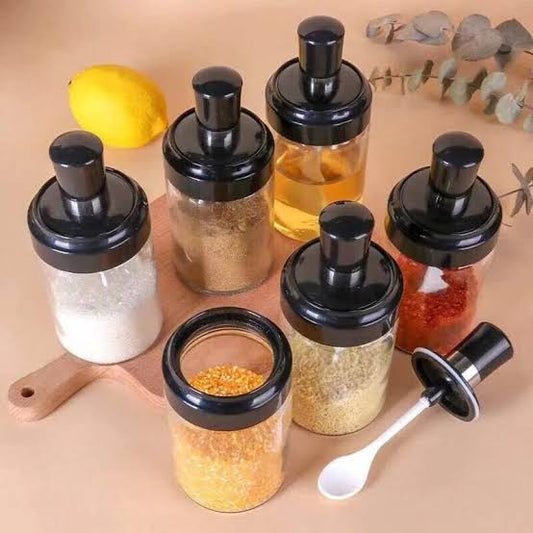6-Pieces Spices Seasoning Jars