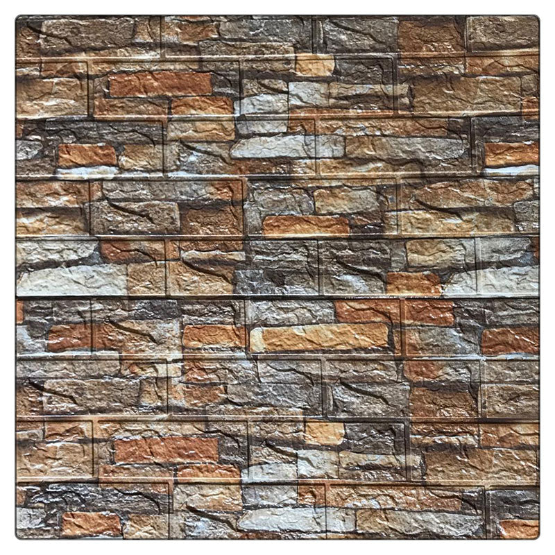 1 Pc 3D Foam Brick Wall Sheet