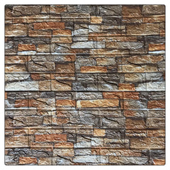 1 Pc 3D Foam Brick Wall Sheet