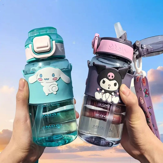 Kitty Water Bottle-Sky Blue