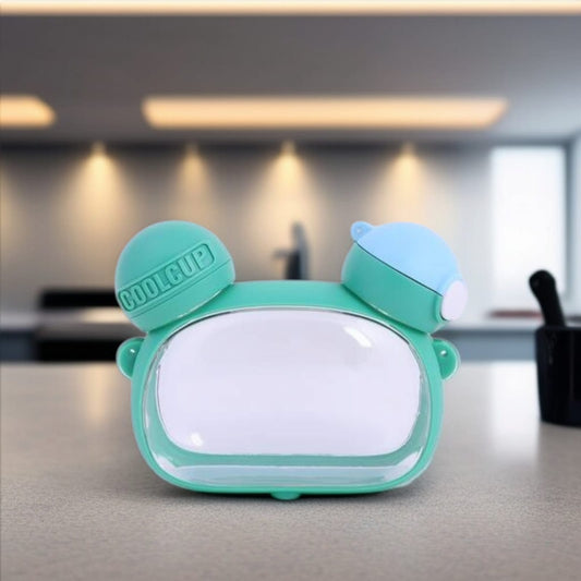 Plastic Flip Top Sipper Water Bottle-Green