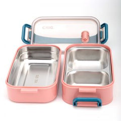 2 Layer Stainless Steel Lunch Box