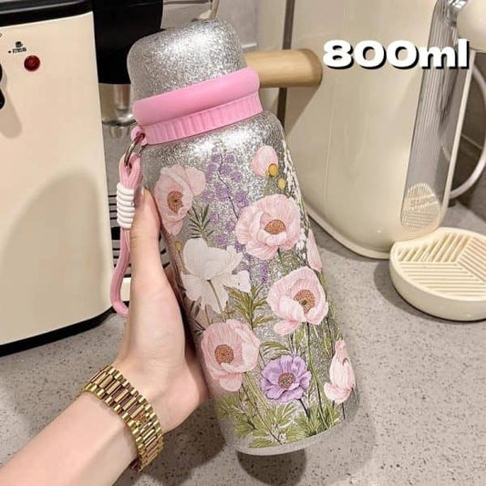 Titanium-Coated Insulated Bottle-Pink