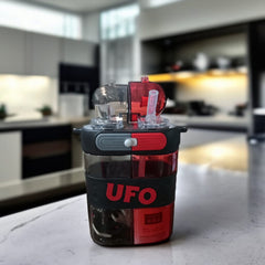 UFO Dual-Compartment Water Bottle-Black