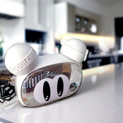 Plastic Flip Top Sipper Water Bottle-White