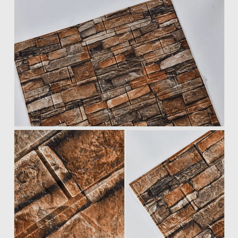 1 Pc 3D Foam Brick Wall Sheet