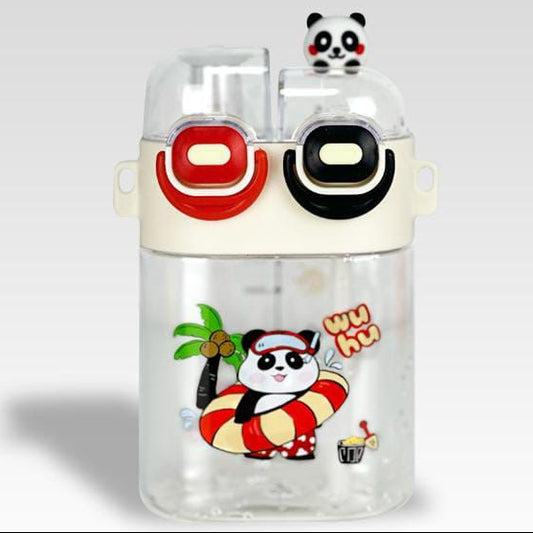 Adorable Dual Compartment Water Bottle-White