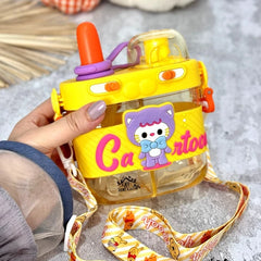 Cartoon Design Water Bottle-Yellow