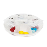 7 Days Portable Round Pills Organizer