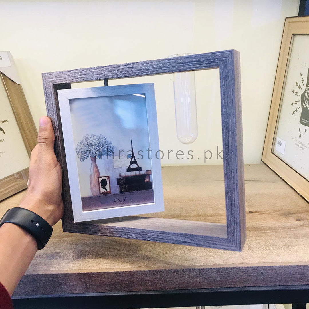 Wooden Double Sided Mirror Photo Frame