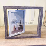 Wooden Double Sided Mirror Photo Frame