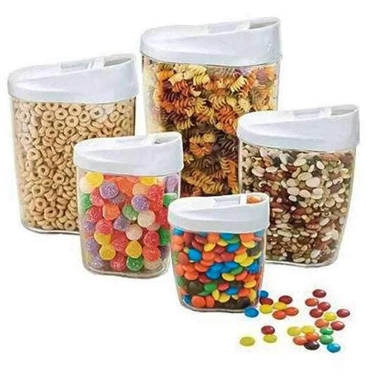 5-Pcs Container Set With Lids (Minor Damage)